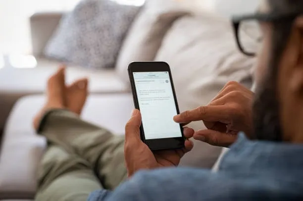 The customer signs from home, on their own phone