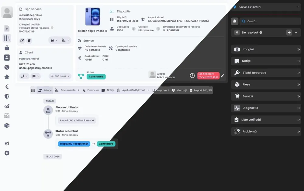Light and dark theme